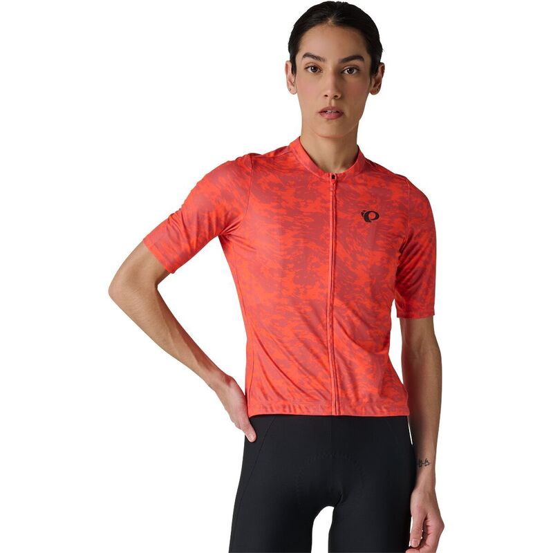 パールイズミ レディース トップス シャツ 半袖 ジャージー PEARL iZUMi Attack Short-Sleeve Jersey - Women's Fiery Coral Waverock コーラル|ReVida 店