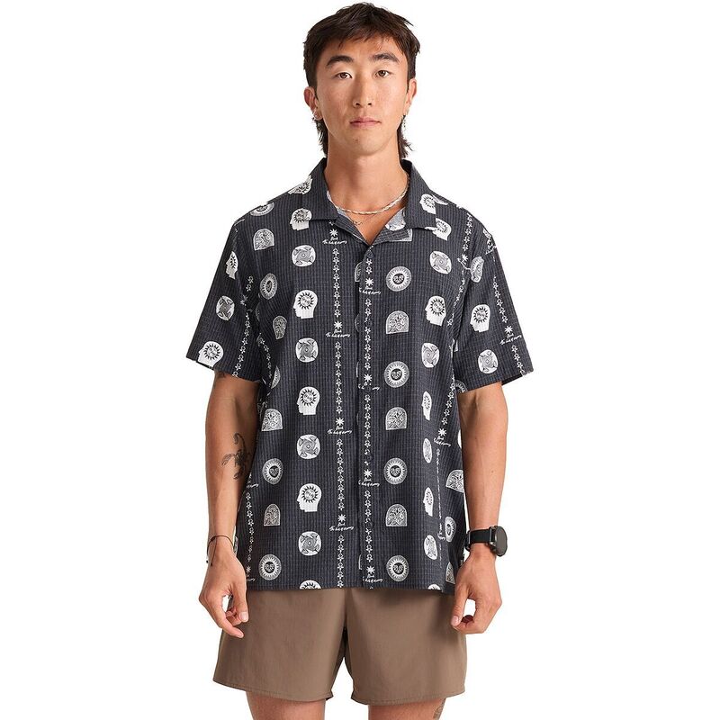 ローアク メンズ トップス シャツ 半袖 Roark Bless Up Trail Short-Sleeve Shirt - Men's Black Print ブラック｜ReVida 店 21,560円