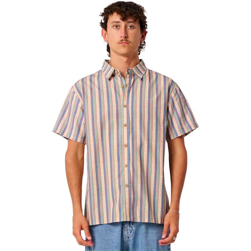 ティーシーエスエス メンズ トップス シャツ 半袖 The Critical Slide Society Templeshort-Sleeve Shirt - Men's Dusty Green グリーン