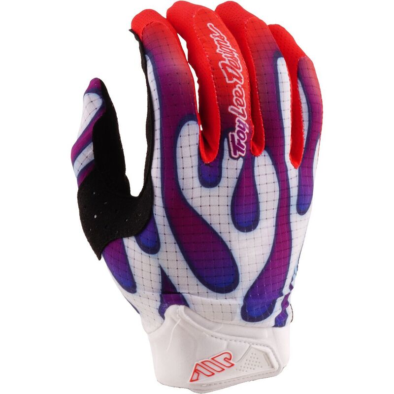 トロイリーデザイン メンズ アクセサリー 手袋 Troy Lee Designs Air Glove - Men's Overspray White/Violet ホワイト|ReVida 店