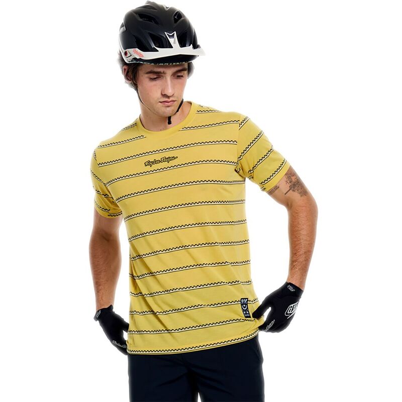 トロイリーデザイン メンズ トップス Tシャツ 半袖 Troy Lee Designskyline Short-Sleeve Ride T-Shirt - Men Checked Out Butter チェック