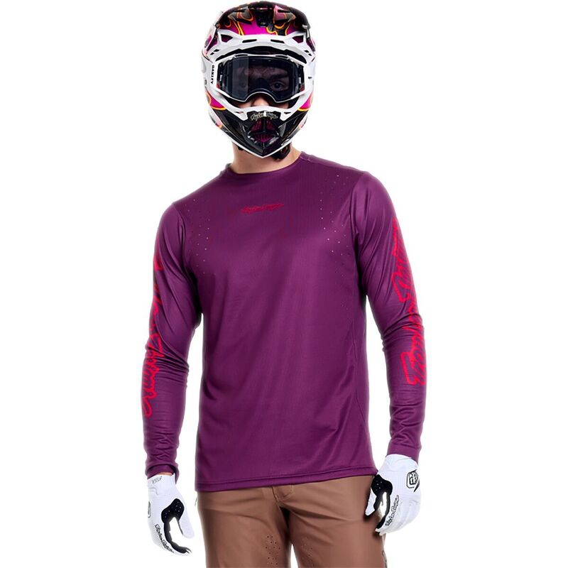 トロイリーデザイン メンズ トップス Tシャツ プリント ジャージー Troy Lee Designsprint Pro Jersey - Men's Mono Sangria