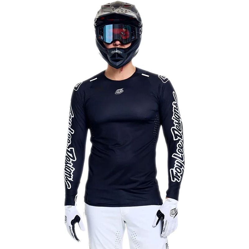 トロイリーデザイン メンズ トップス Tシャツ プリント ジャージー Troy Lee Designsprint Ultra Jersey - Men's Mono Black ブラック|ReVida 店