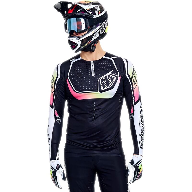 トロイリーデザイン メンズ トップス Tシャツ プリント ジャージー Troy Lee Designsprint Ultra Jersey - Men's Proton Black ブラック