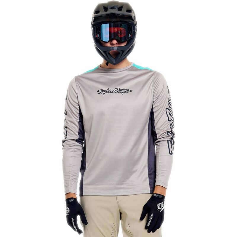 トロイリーデザイン メンズ トップス Tシャツ ジャージー 長袖 Troy Lee Designstage Long-Sleeve Jersey - Men'signature Stone ストーン