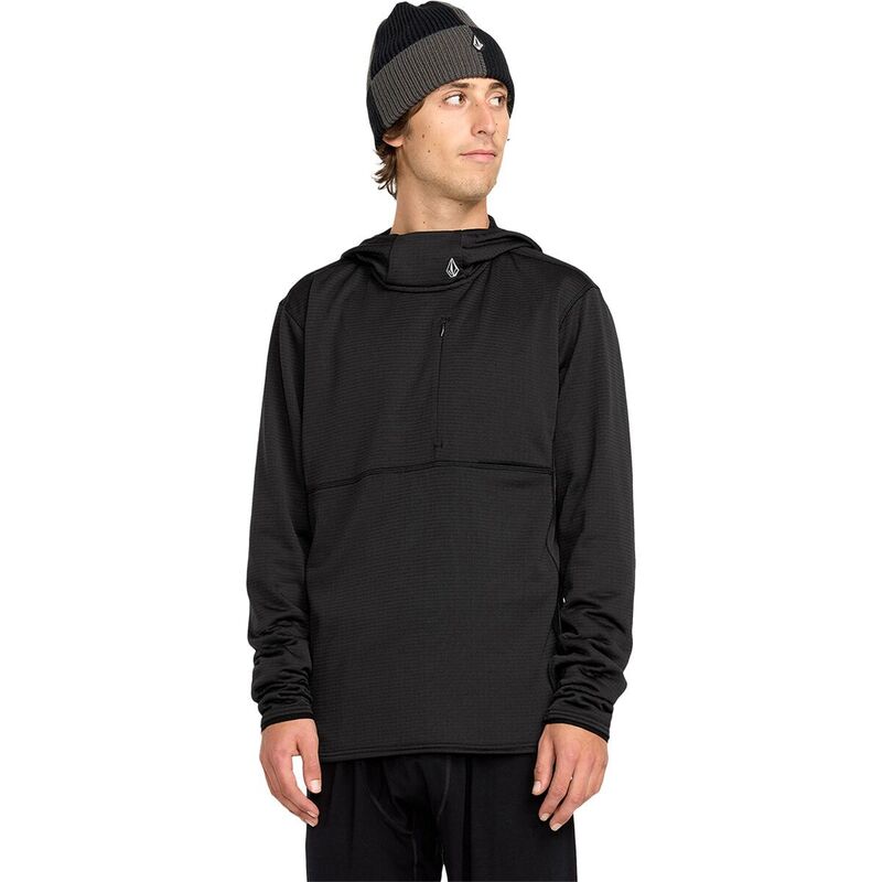 ボルコム メンズ アウター ジャケット・ブルゾン フリース Volcom Gridlock Hooded Pullover Fleece - Men's Black ブラック