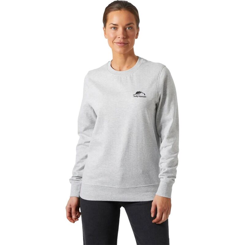 ヘリーハンセン レディース アウター パーカー・スウェット プルオーバー グラフィック Helly Hansenord Graphic Sweatshirt - Women\u0027s Grey Melange2 薄墨色
