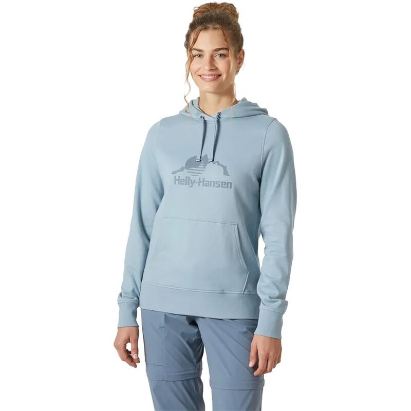 ヘリーハンセン レディース アウター パーカー・スウェット グラフィック Helly Hansenord Graphic Pullover Hoodie - Women's Windy Blue ブルー｜ReVida 店