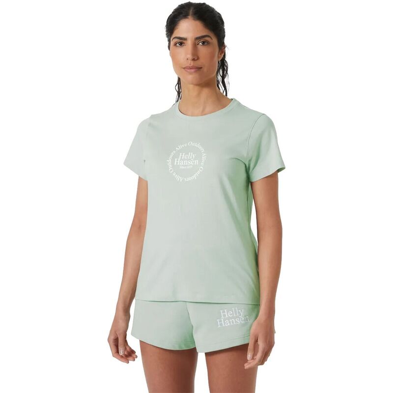 ヘリーハンセン レディース トップス Tシャツ グラフィック Helly Hansen Core Graphic 2.0 T-Shirt - Women's Green Mist グリーン|ReVida 店