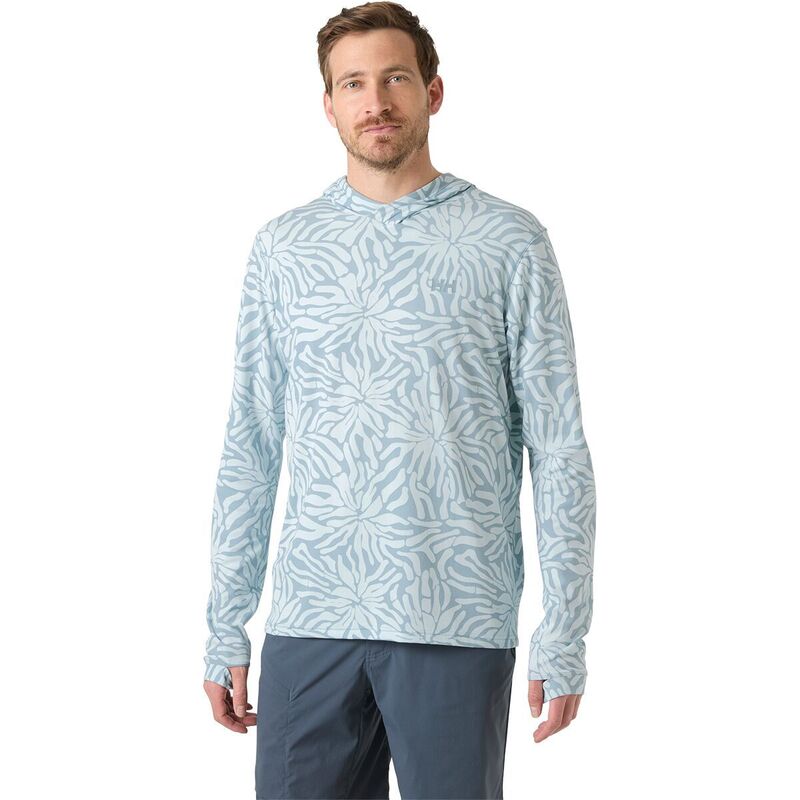 ヘリーハンセン メンズ アウター パーカー・スウェット Helly Hansen Lifactive Solen Hoodie - Men\u0027s Windy Blue Stencilarge A 青み