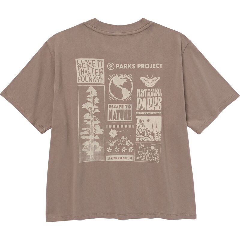 パークスプロジェクト レディース トップス プルオーバー Parks Project Leave It Better Than You Found It Boxy T-Shirt - Women\u0027s Mushroom Grey 薄墨色