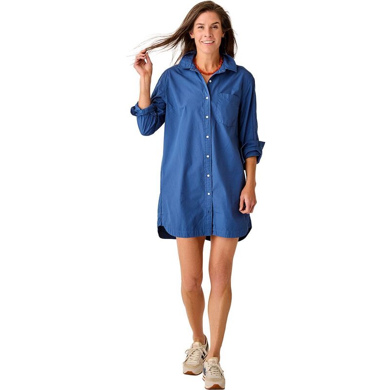 曲線状の形図案化 レディース トップス 衣装 Carve Designs Jules Poplin Dress - Women\u0027s Vintage Blue 青色 レディースファッション-ワンピース