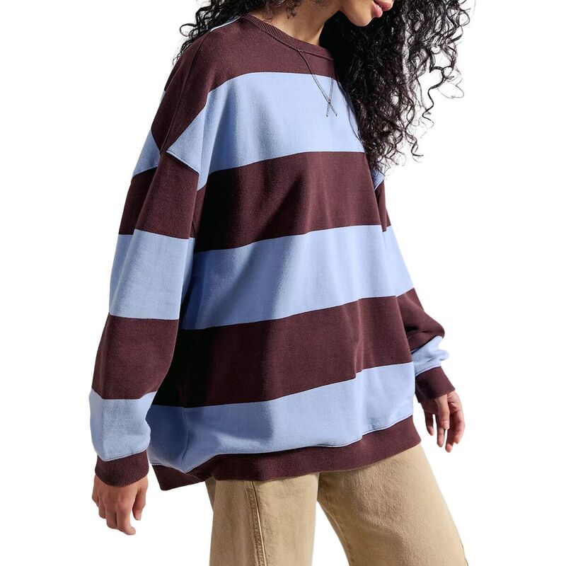 フリーピープル レディース トップス Tシャツ スウェット Free People Classic Stripe Crewide Sweatshirt - Women's Periwinkle Combo ストライプ|ReVida 店