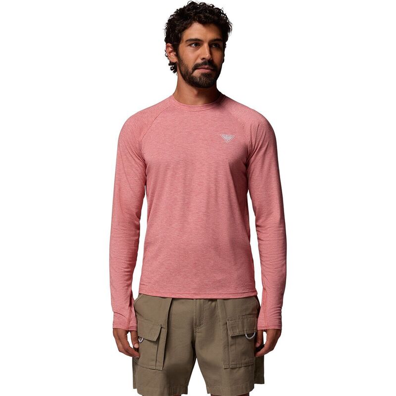 コロンビア メンズ トップス プルオーバー 長袖 Columbia PFG Uncharted Long-Sleeve Shirt - Men\u0027s Rosewood Heather ギョリュウモドキ
