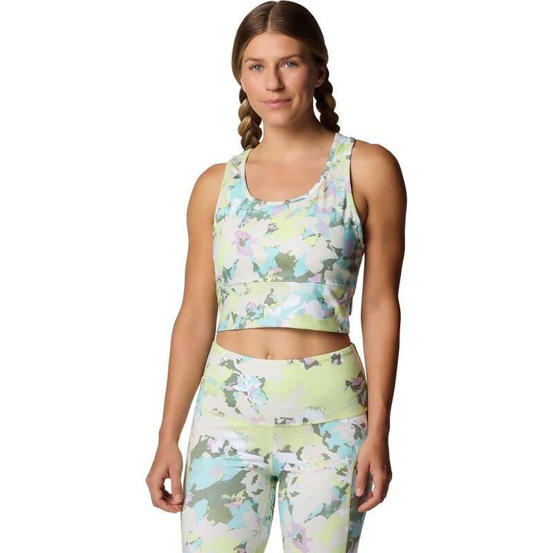 コロンビア レディース トップス ティーシャツ クロップド Columbia PFG Open Water Cropped Tank Top - Women\u0027spring Yellowildblooms 黄み レディースファッション-トップス