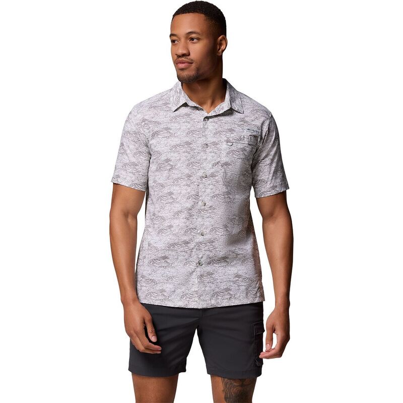 コロンビア メンズ トップス プルオーバー Columbia Wild Cast Camp Shirt - Men\u0027s Cool Grey Pez Gallo 薄墨色