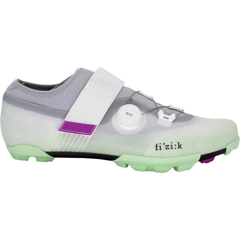 フィジーク メンズ シューズ スニーカー Fi\u0027zi:k Ferox 2 Carbon Mountain Bike Shoe Grey/Mint Green 薄墨色