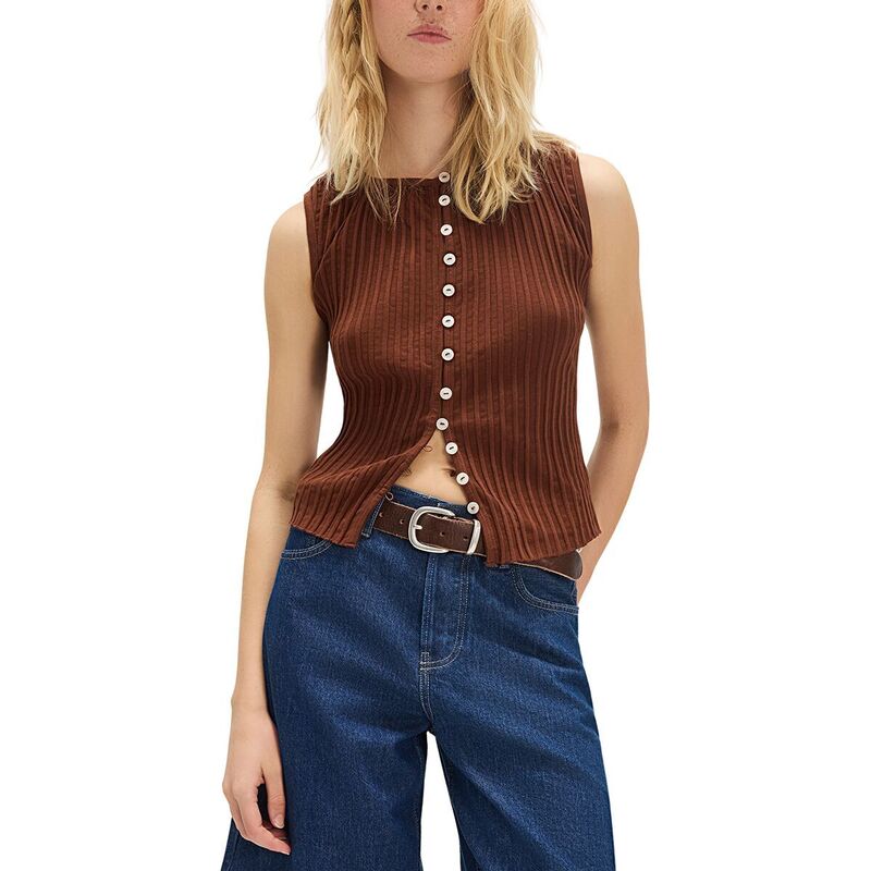フリーピープル レディース トップス より良い Free People Tilly Vest - Women\u0027s Honey Bronze