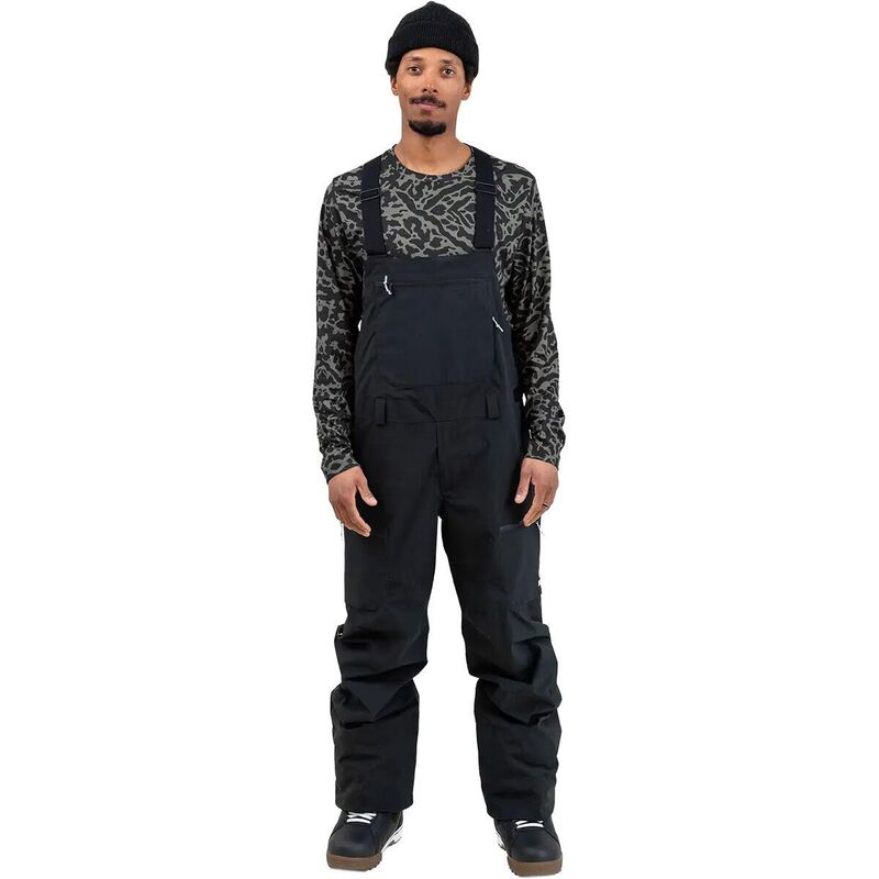 ジョーンズスノーボーズ メンズ ボトムス 心地好いズボン下 Jonesnowboards Mtn Surf Recycled Bib Pant - Men\u0027stealth Black 黒いこと