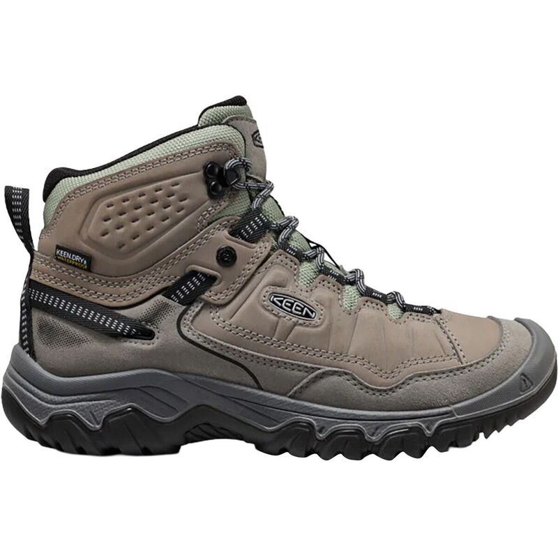 キーン レディース シューズ ブーツ・レインブーツ KEEN Targhee IV Mid WP Hiking Boot - Women\u0027steel Grey/Lily Pad 薄墨色