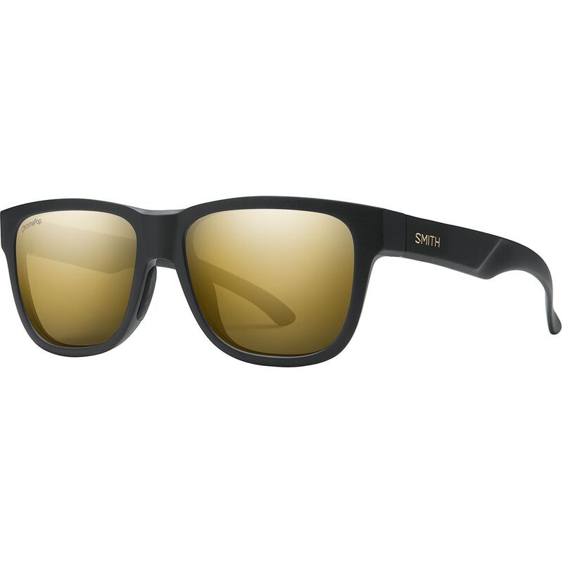スミス メンズ 佩び物 サングラス・アイウェア 落ちこむ Smith Lowdown Slim2 ChromaPopolarized Sunglasses Matte Black Gold/Black Gold Polarized 黒いこと