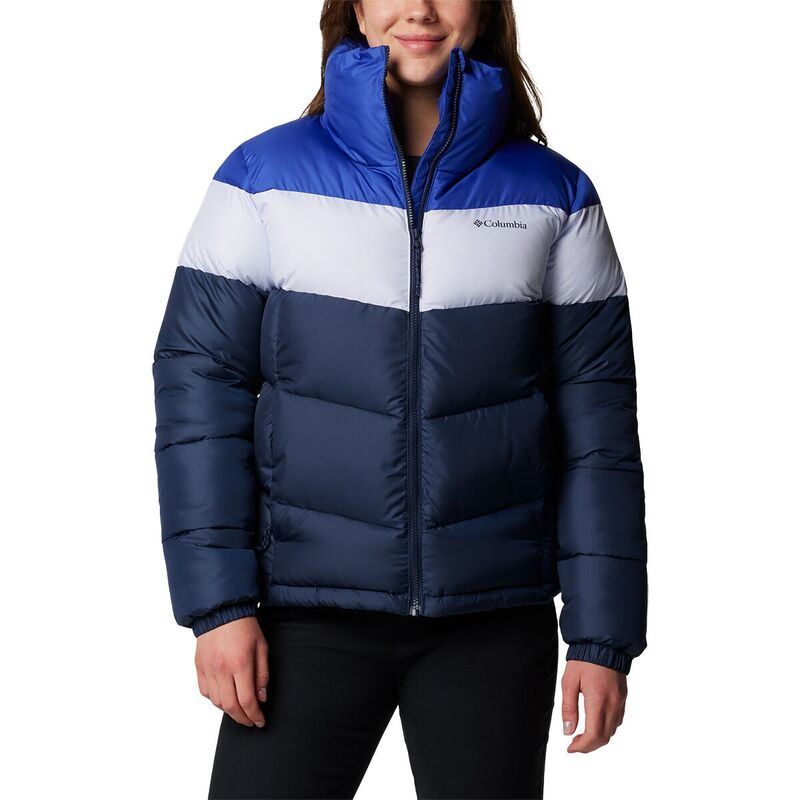 コロンビア レディース アウター ジャケット・ブルゾン カラーブロック Columbia Puffect II Colorblock Jacket - Women's Collegiate Navy/Snowdrift/Clematis Blu ネイビー｜ReVida 店