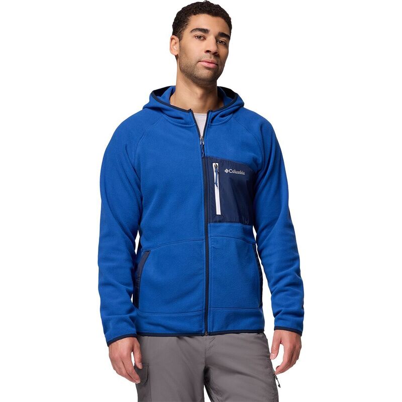 コロンビア メンズ アウター 上衣・上衣 オーバーレイ Columbia Fastrek Overlay Hooded Full-Zip Jacket - Men\u0027s Mountain Blue/Collegiate Navy 米国海軍