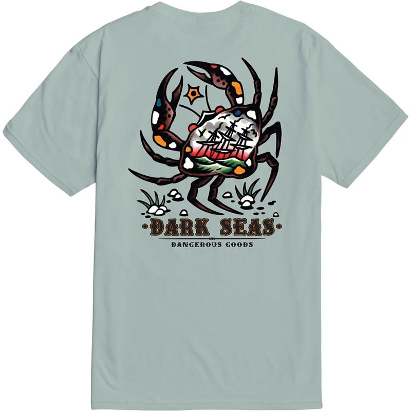 ダークシーズ メンズ トップス ティーシャツ Dark Seas Crab King T-Shirt - Men\u0027s Dusty Blue 青碧