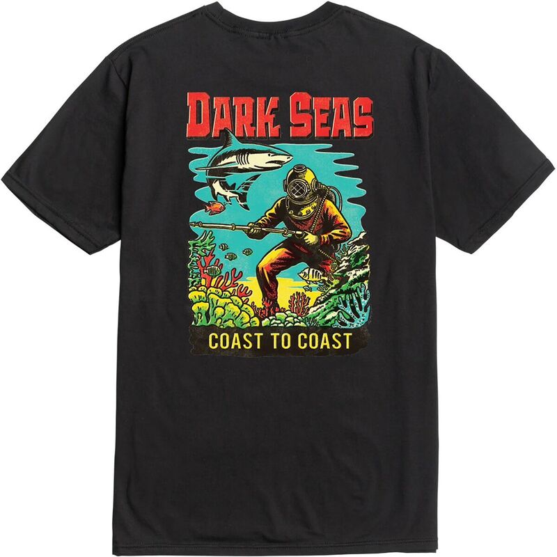 ダークシーズ メンズ トップス ティーシャツ Dark Seas Water Decal T-Shirt - Men\u0027s Black 黒いこと