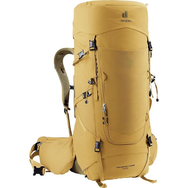 ドイター メンズ 御徒面子 うしろ側風呂敷き包み・背嚢 Deuter Aircontact Core 50+10L Backpack Savanna/Nori