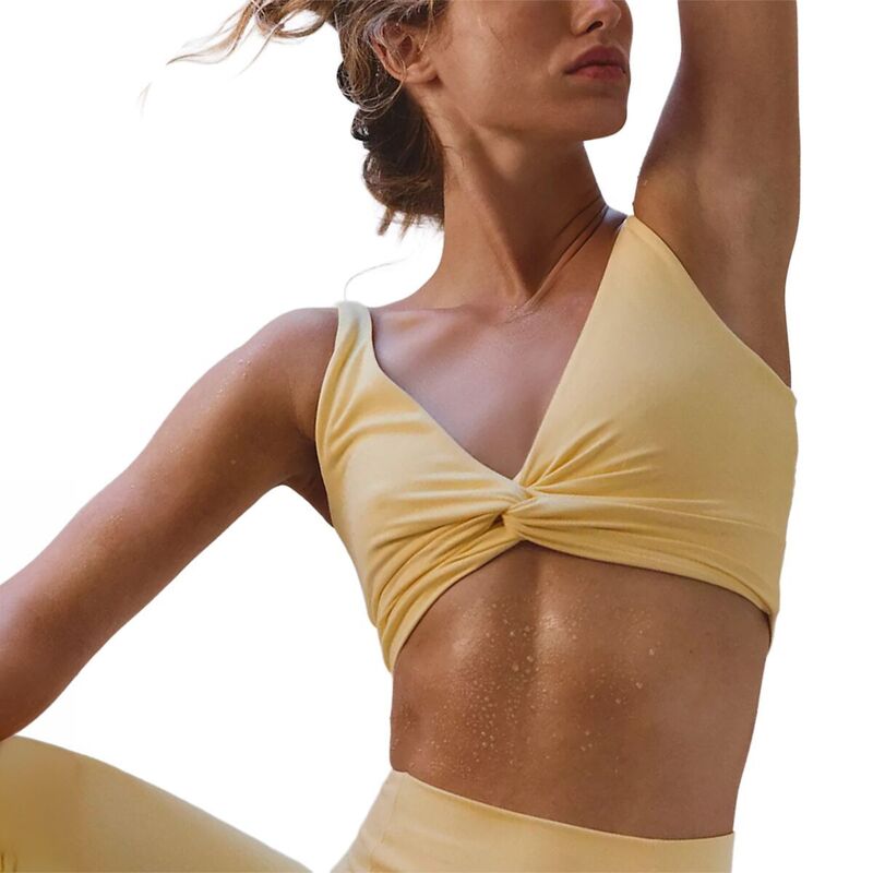 フリーピープル レディース トップス プルオーバー FP Movement Never Better Twist Crop Top - Women\u0027sunlit Yellow 黄色