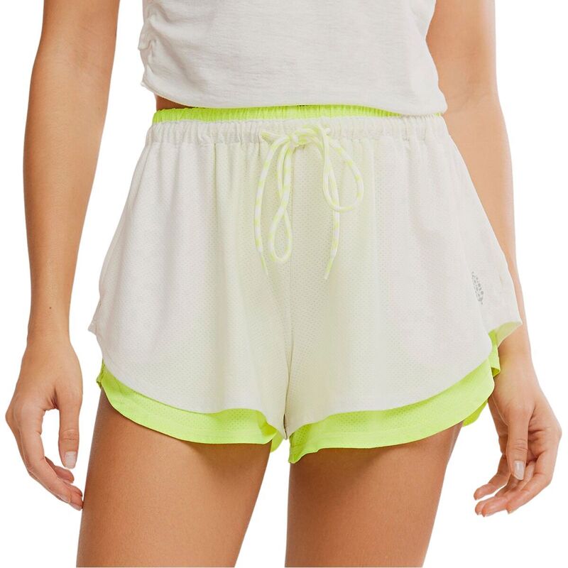 フリーピープル レディース ボトムス カジュアルパンツ FP Movement Final Stretch Reversible Short - Women\'s White And Highlighte ホワイト|ReVida 店