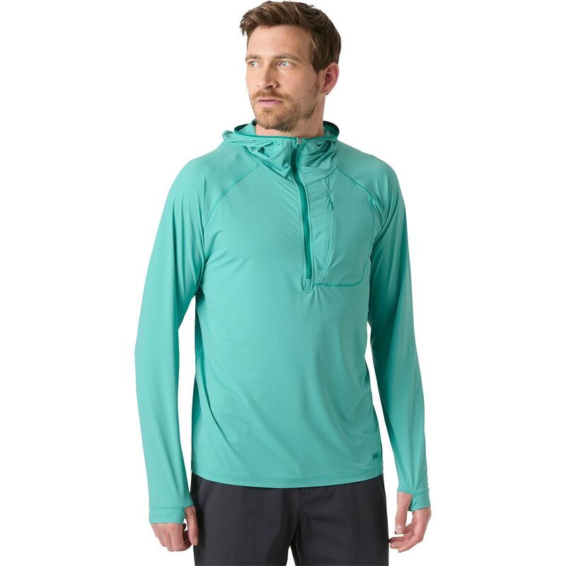 ヘリーハンセン メンズ アウター パーカー・スウェット Helly Hansen Shine Solen 1/2-Zip Hoodie - Men\u0027s Dark Lagoon
