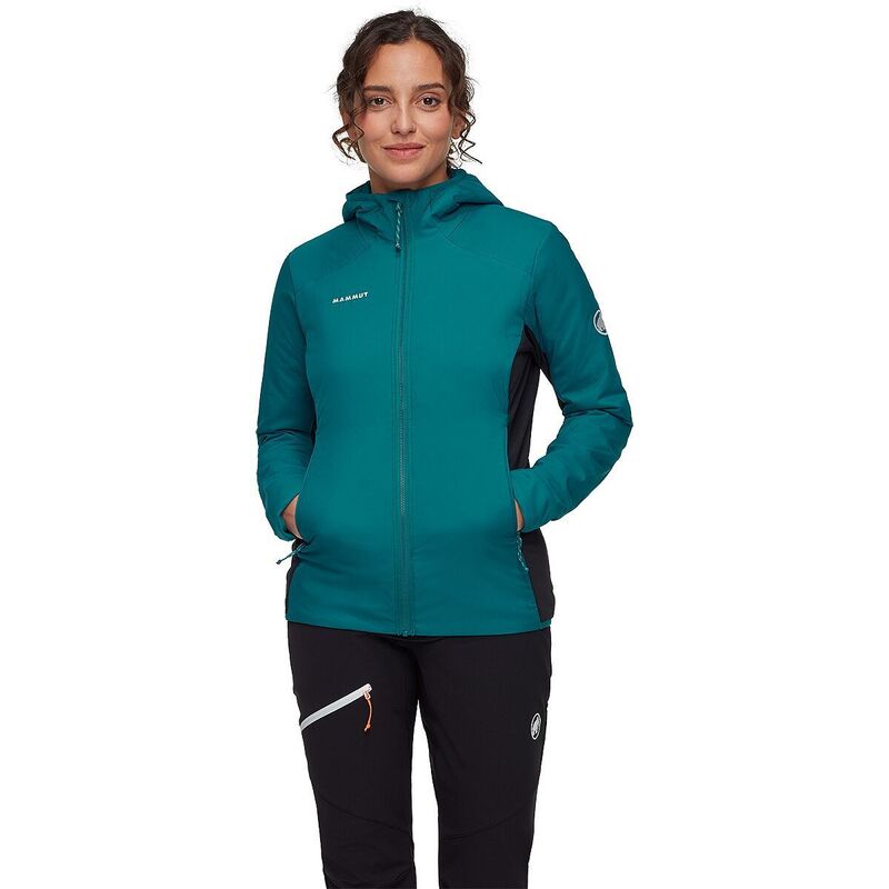 マムート レディース アウター 上衣・上衣 フーデッドジャケット Mammut Rime Air IN Hybrid Hooded Jacket - Women\u0027s Deep Teal ティール