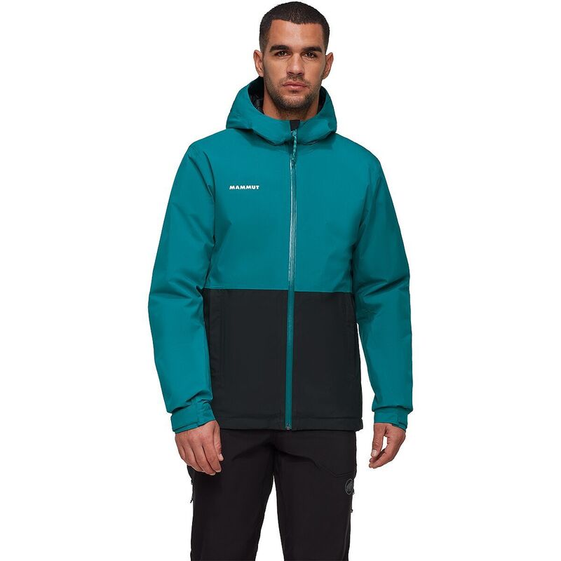 マムート メンズ アウター 上衣・上衣 フーデッドジャケット Mammut Linard HS Thermo Hooded Jacket - Men\u0027s Deep Teal/Black 黒いこと
