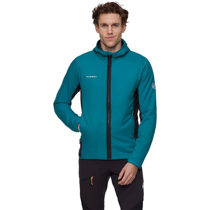 マムート メンズ アウター 上衣・上衣 フーデッドジャケット Mammut Rime Air IN Hybrid Hooded Jacket - Men\u0027s Deep Teal/Black 黒いこと