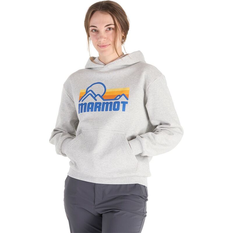 モルモット レディース アウター パーカー・スウェット Marmot Coastal Hoodie - Women\u0027s Light Grey Heather 薄墨色