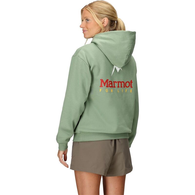 モルモット レディース アウター パーカー・スウェット Marmot for Life Hoodie - Women\u0027s Agate Green 緑であること