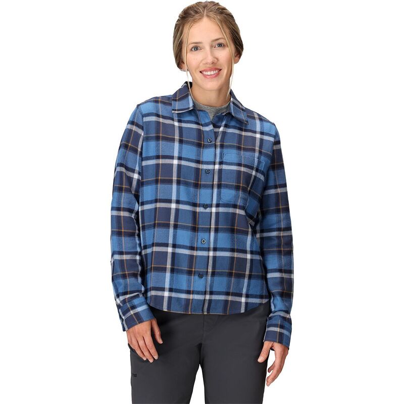 モルモット レディース トップス プルオーバー Marmot Lightweight Flannel Shirt - Women\u0027s Rain Cloud