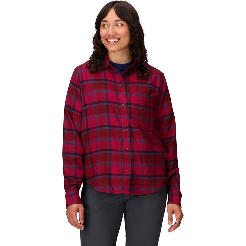 モルモット レディース トップス プルオーバー Marmot Lightweight Flannel Shirt - Women\u0027s Red Mulberry 赤いこと