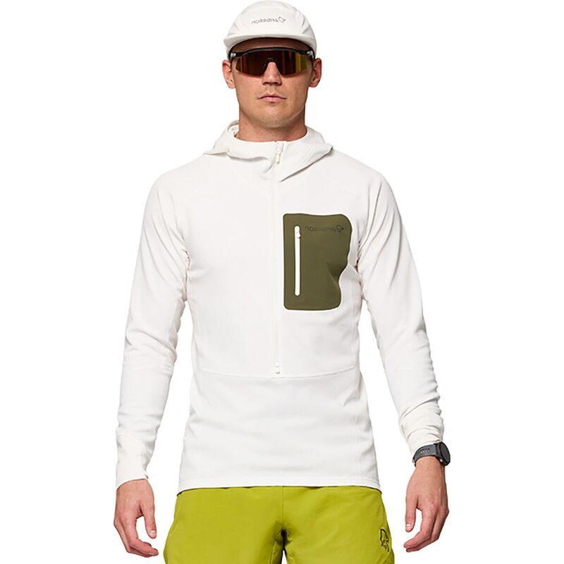ノローナ メンズ アウター 上衣・上衣 フーデッドジャケット Norrona Senja Warm1 Hooded Jacket - Men\u0027snowhite/Olive Night 白いこと