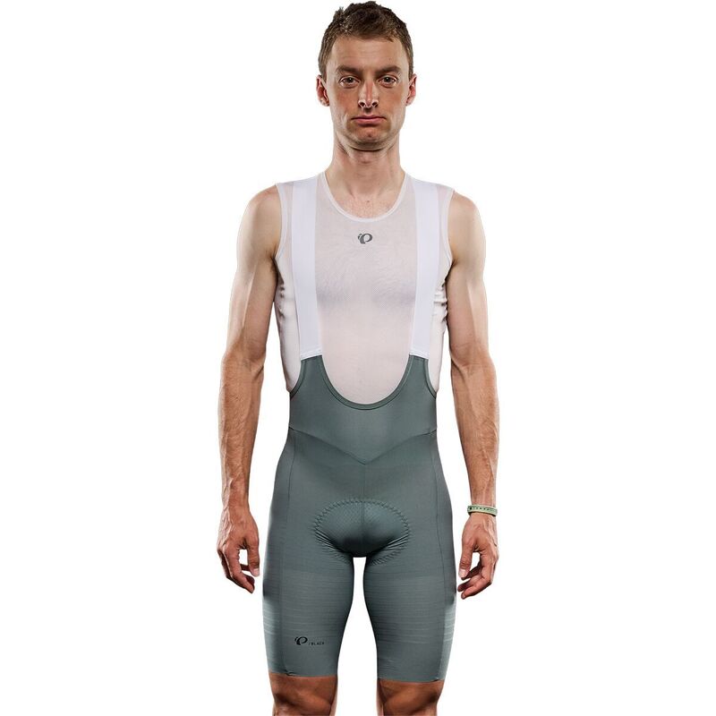 パールイズミ メンズ ボトムス 二分の一ズボン下・さる股引き PEARL iZUMi PI/Black Bib Short - Men\u0027s Balsam Green 緑であること