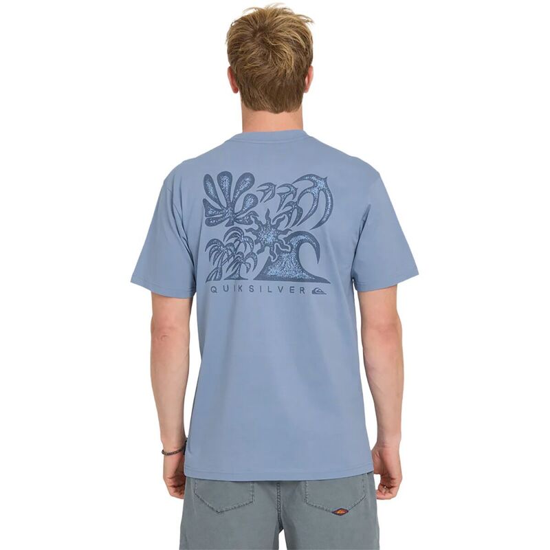 クイックしろがね色 メンズ トップス ティーシャツ Quiksilver Collage MT0 Shirt - Men\u0027s Infinity