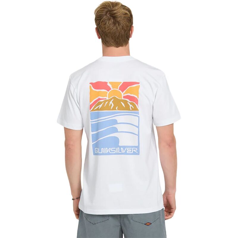 クイックしろがね色 メンズ トップス ティーシャツ Quiksilver Going Right MT0 Shirt - Men\u0027s White 白いこと