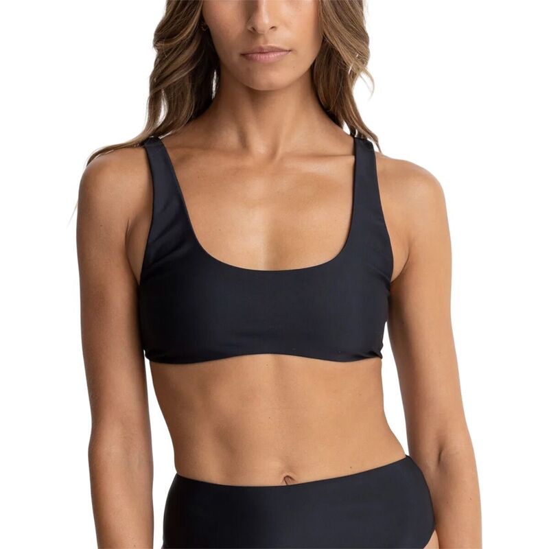 音楽的リズム レディース 水泳着 いの一番のみ Rhythm Classicrop Bikini Top - Women\u0027s Black 黒いこと