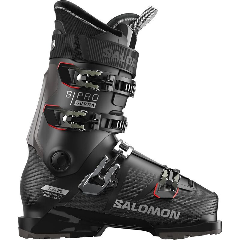 サロモン メンズ シューズ ブーツ・レインブーツ Salomon S/Pro Supra 90 GW Boot - 2026 Black/Silver Metallic/Oil Green 黒いこと