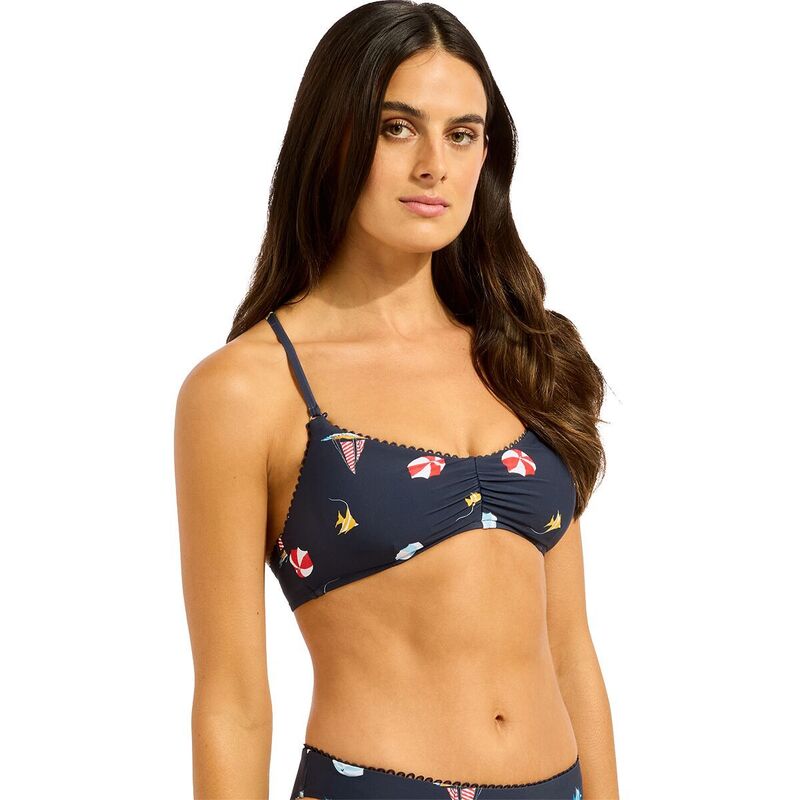シーフォリー レディース 水泳着 いの一番のみ Seafolly Beach Clubralette - Women\u0027s True Navy 米国海軍