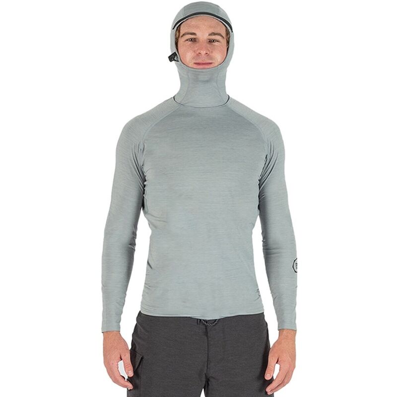 ヴィスラ メンズ トップス ティーシャツ Vissla Warm Seas Eco Hooded Lycrashguard - Men\u0027s Grey Heather 薄墨色