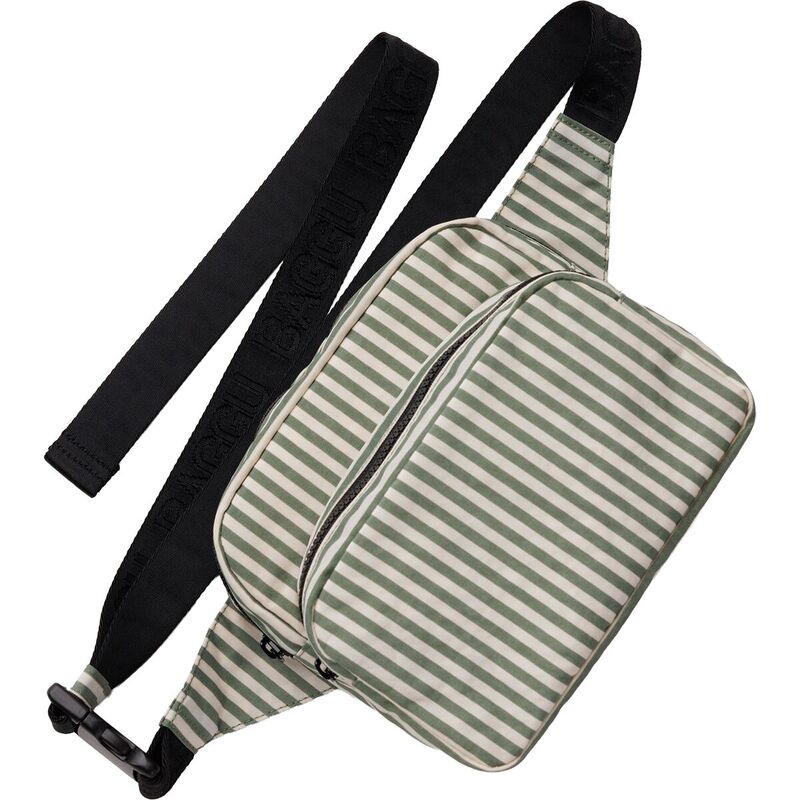 バッグー レディース ハンドバック BAGGU Fanny Pack - Women\u0027sage Stripe サルヴィア