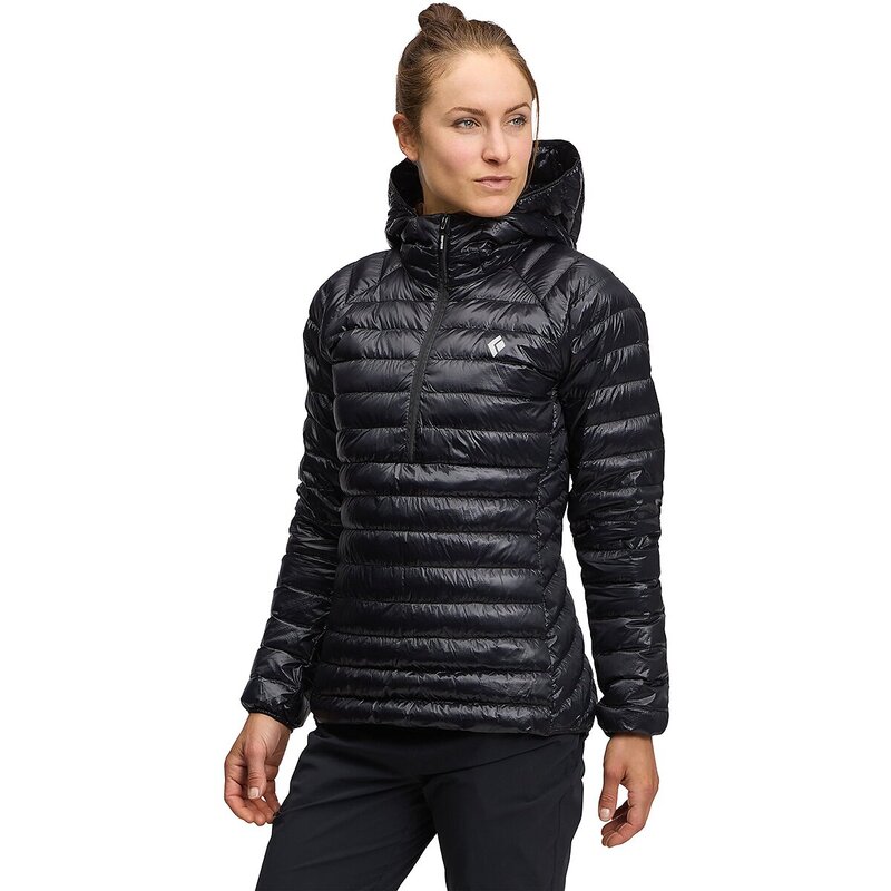 黒いこと金剛石 レディース アウター 上衣・上衣 フーデッドジャケット 落ちこむ Black Diamondeploy Down Hooded Jacket - Women\u0027s Black 黒いこと